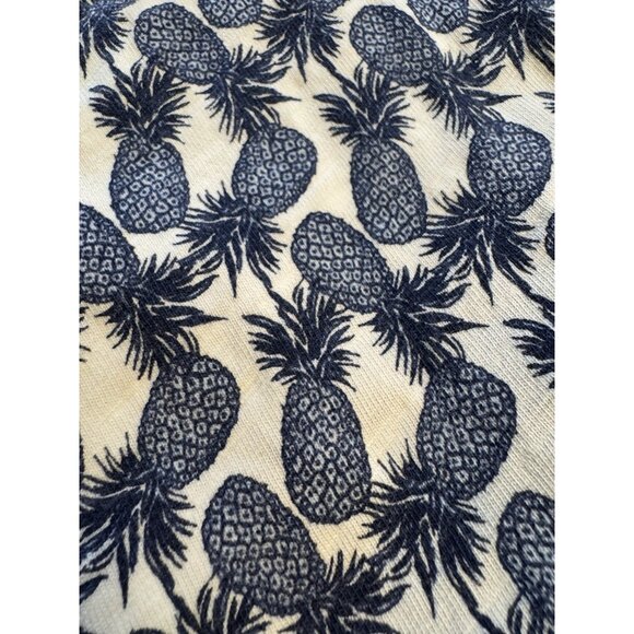 Boden Dress 8 Cap Sleeve Blue Ivory Pineapples Cotton Casual Pullover Washable - Picture 3 of 15